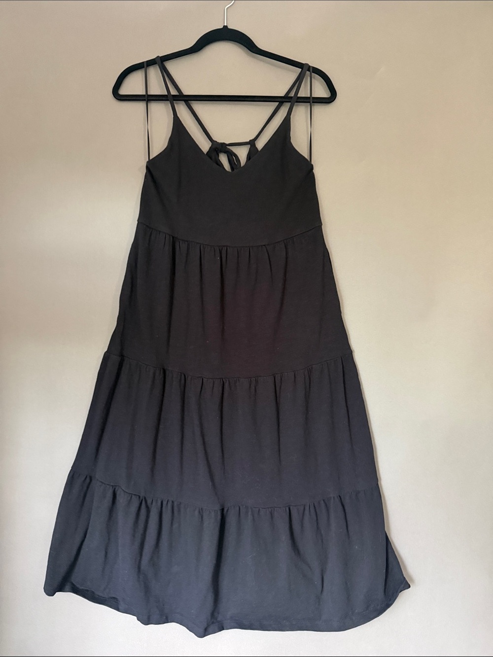Old Navy Summer Dress Women's Black Tiered Sundress